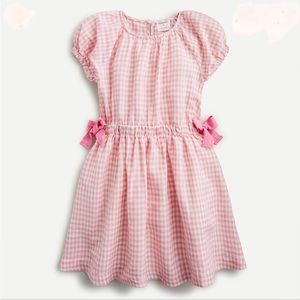 J Crew crewcuts Girl Gingham Linen Dress